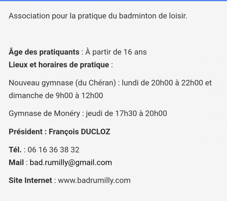 Bad rumilly